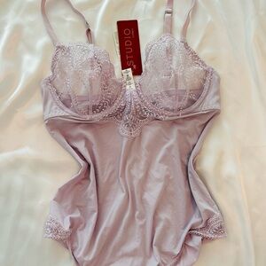 La Perla Studio Women's Lace Bodysuit - Light Purple